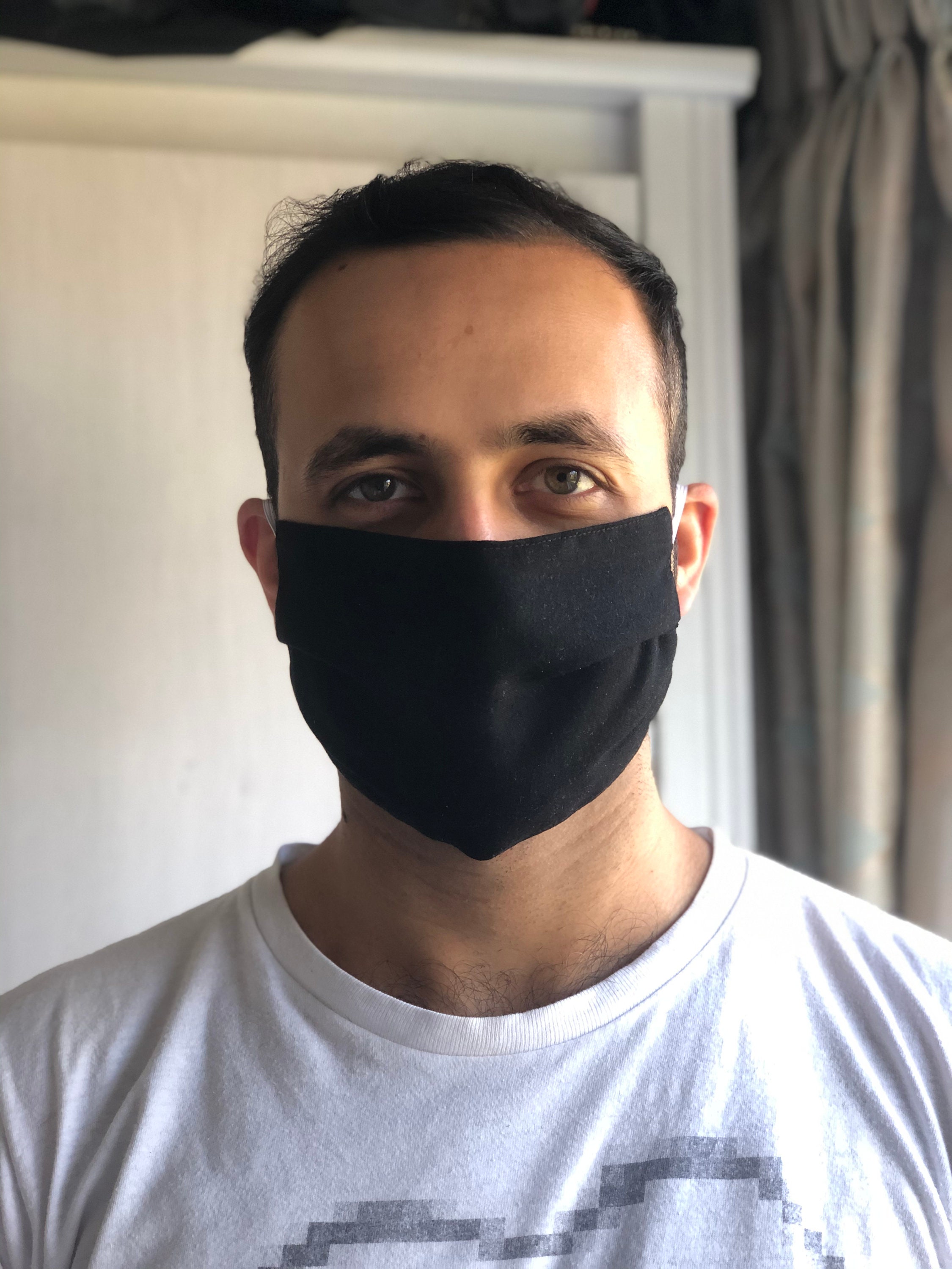 Chad Flag Unisex Cloth Face Masks Reusable Washable Ajustable Masks with  Filters Black