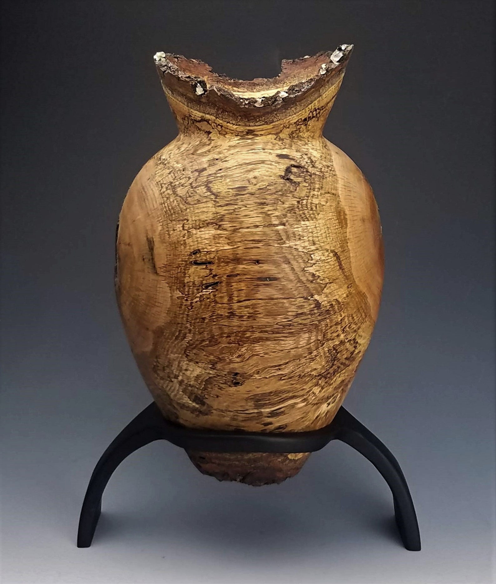 A Natural Classic Wood Vase Natural Edge Live Edge Etsy