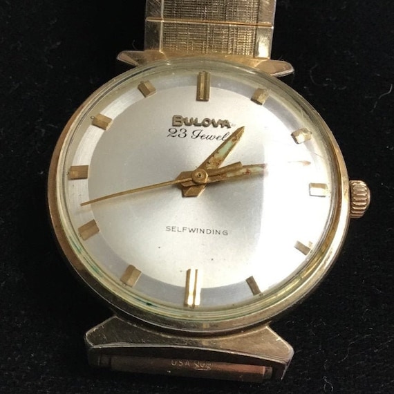 Bulova Men s Watch 10K R.G. Plate 23 Jewel Movement Selfwinding