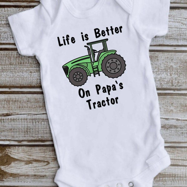 Life is Better on Papa's Tractor Tee