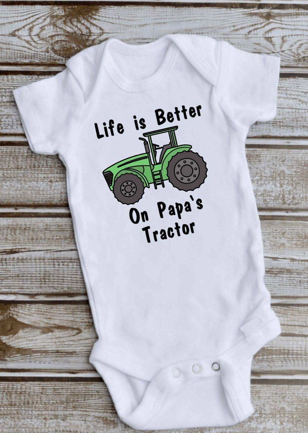 Life is Better on Papa's Tractor Tee | Etsy