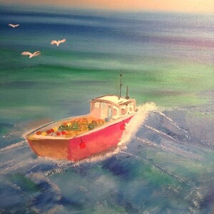 VENDU Bateau de pêche au crabe sur l&#39;océan Atlantique