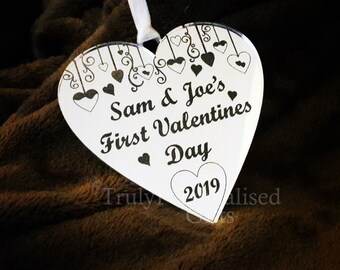 Personalised First Valentines Day Gift Idea for Him / Boyfriend Girlfriend / Husband
