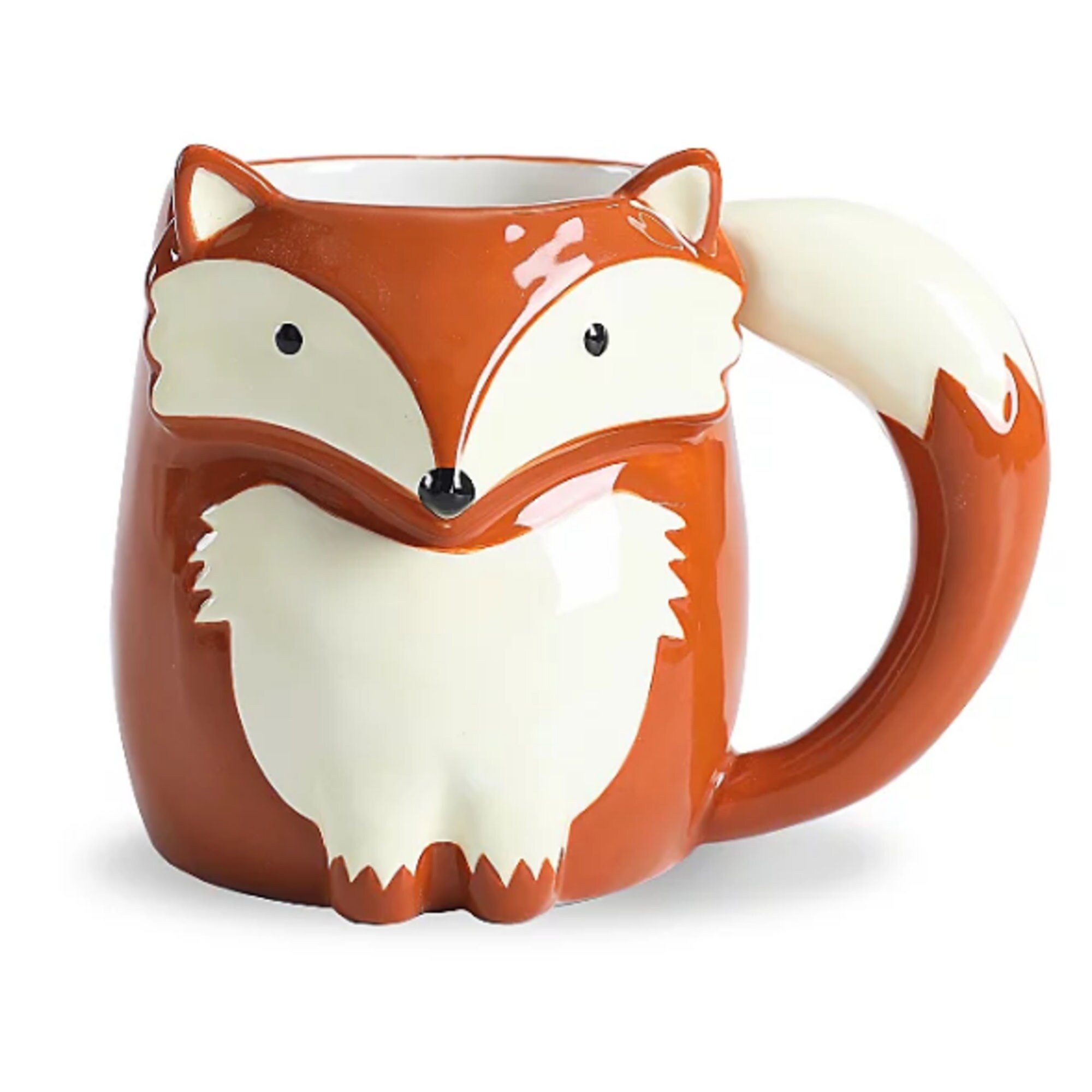 Brown Fox Shaped Tea Coffee Cup Mug 400ml Etsy