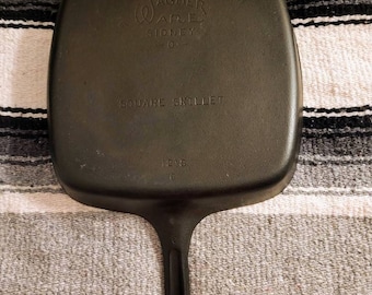 Wagner 10110 Made In USA Square Cast Iron Divided Skillet