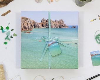 Cornish Wrapping Paper | Cornwall's Caribbean | Matching Gift Tag | Photographic Gift Wrap |