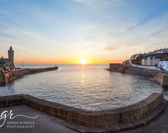 Harbour Sunset in Porthleven | Limited Edition Print | Cornwall |