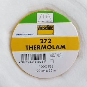 Nonwoven 272 Thermolam 0.50 meter volume fleece Freudenberg 272 90 cm wide