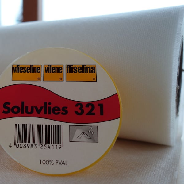 Soluvlies 321 0,50 m Wasserlösliches Stickvlies Freudenberg Vlieseline  90 cm breit