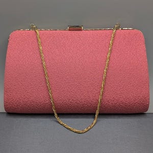 Vintage Silk Kimono Clutch Purse: Dark Pink Japanese Fabric