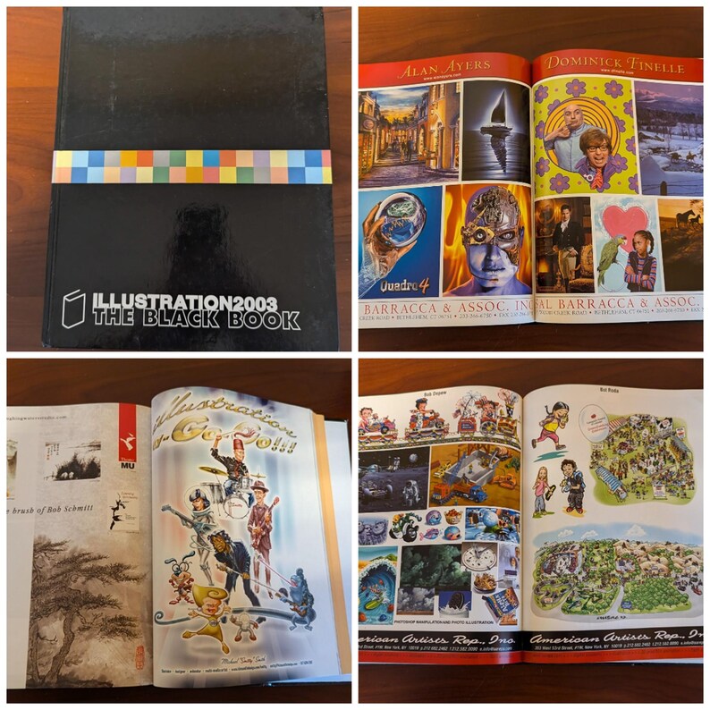The Black Book Illustration 2003 Edition -  Hardcover Printed in Spain - Source Book from 2003
