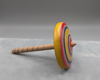 Japanese Wooden Toy Tops - Vintage Koma Spinning Tops Set of 5
