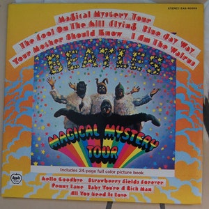 Importação do Japão The Beatles - &quot;Magical Mystery Tour&quot; LP Mint- EAS-80569 Registro do Japão com livro de 24 páginas e encarte japonês de 4 páginas
