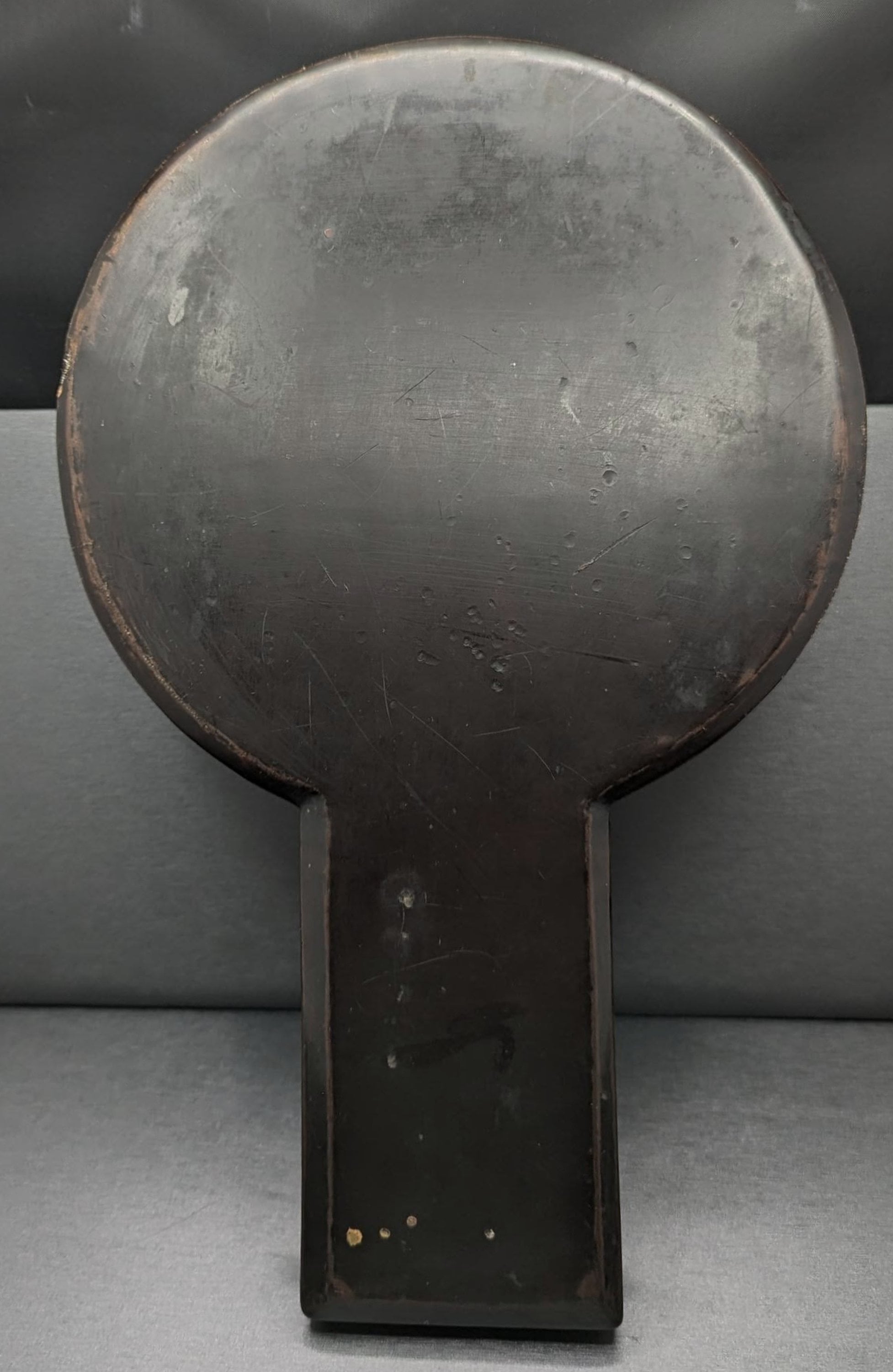アンティークの日本の鏡 - 青銅製の手鏡 - 飛鶴亀松 江戸時代 1603