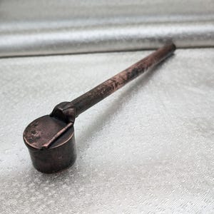 Vintage Japanisches Yatate - Tragbares Kalligraphie Set - Kupfer - Meiji Periode 1868 - 1912 Stil - Tintenpinsel & Halter - Sammler Schreibwerkzeug