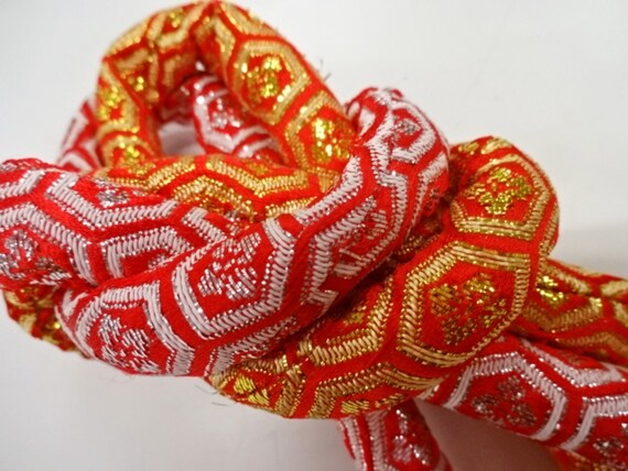 Vintage Japanese Obijime Silk Tie for Kids Obi - … - image 3