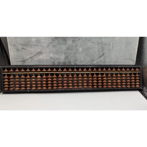 Japanese Abacus - Accounting Tool - Japanese Soroban Wooden Abacus 27x1 Rows - Vintage Abacus