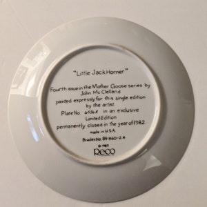 3 Collector Plates. Norman Rockwell Dreaming in the Attic and Music Maker Both by Knowles and Little Jack Horner by Reco Free Shipping