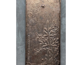 Antiker japanischer Kagami - Bronze Antiker Handspiegel - Großer Tragbarer Spiegel - Meiji oder Taishō Periode 1868-1926 signiert - Getragen in Kimono