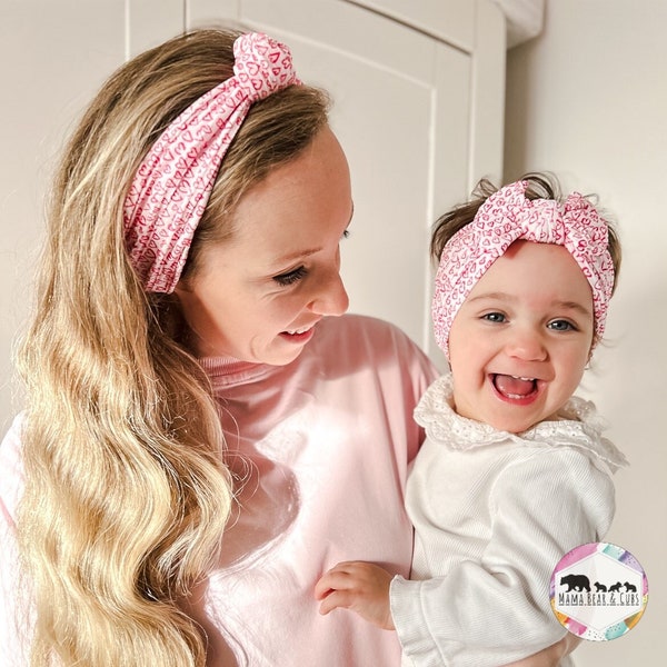 Mom & Baby Matching Headband | Mom and Baby Matching Bows| Hairband | Mummy and Baby Headband Set |Baby Girl Gift Mom and Baby Gift |New Mum