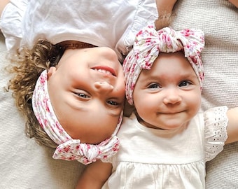 Baby Headband Bow Bundle: Soft Stretchy Newborn-Toddler Hair Bows