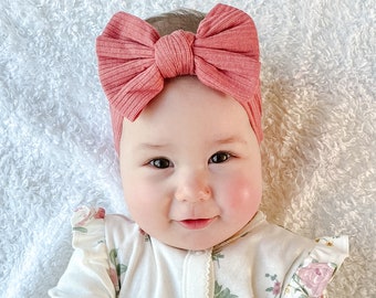 Baby Headband Bow Box Bundle | Baby Ribbed Headband | Baby Headband | Hairband Hairbow | Baby Shower Gift | New Baby Gift | Baby Girl Gift