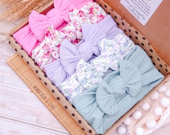 Baby Headbands & Bows | Soft Baby Girl Bow Headbands I Baby Girl Gift | Newborn Bows | Hairband Hairbow | Baby Shower Gift | New Baby Gift