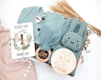 Baby Boy Gift Set | New Baby Gift | Newborn Gift | Baby Sleepsuit Babygrow | Personalised Baby Gift | Baby Shower Gift | Gift For Baby Boy
