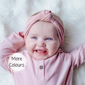 Baby Knotted Headband | Newborn Knot Hair Band | Baby Girl Bows & Headbands | Top Knot Headband | Baby Shower Gift Girl | New Baby Girl Gift