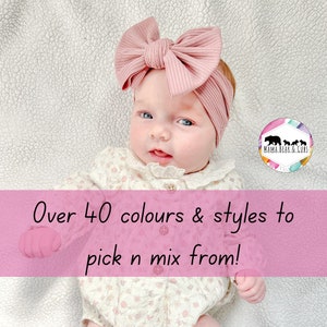 Baby Headband | Baby Bow | Soft Stretchy Headband For Newborn Toddler | Baby Girl Headband | Baby Girl Gift | Baby Shower Gift New Baby Gift