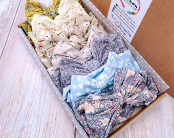 Liberty Print Baby Headband | Floral Bow, Newborn to Toddler