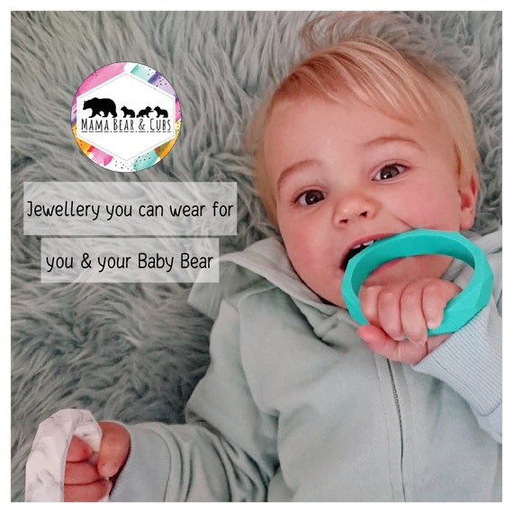 Baby Silicone Molar Bracelet 2pc Elephant Shape Wearable Baby Chewing Bracelet 