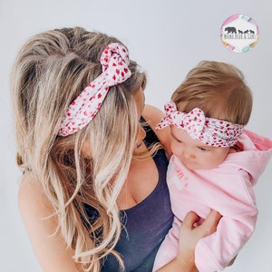 Mom & Baby Matching Headband Mom and Baby Matching Bows Hairband Mummy and Baby Headband Set Baby Girl Gift Mom and Baby Gift New Mum image 1