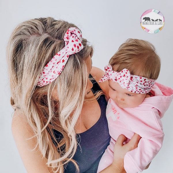 Mom & Baby Matching Headband | Mom and Baby Matching Bows| Hairband | Mummy and Baby Headband Set |Baby Girl Gift Mom and Baby Gift |New Mum