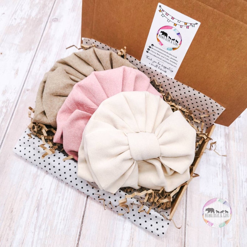 Baby Turban Baby Hat Baby Headband Hairband Hairbow Baby Shower Gift New Baby Gift Baby Girl Gift Baby Bows Baby Girl Bow zdjęcie 8