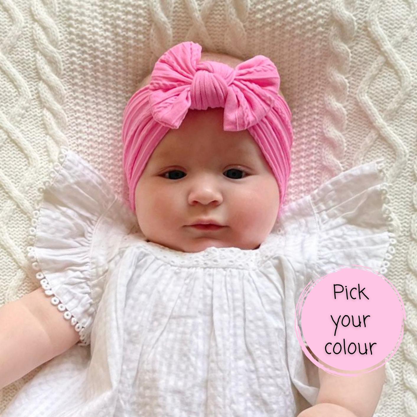 Hot Pink Baby Bow UK