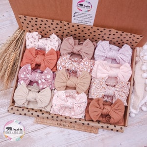 Baby Headband Bow Box Bundle Baby Bows Baby Headband Toddler Bows Hairband Hairbow Baby Shower New Baby Gift Baby Girl Gift image 1