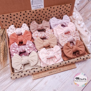 Baby Headband Bow Box Bundle Baby Bows Baby Headband Toddler Bows Hairband Hairbow Baby Shower New Baby Gift Baby Girl Gift image 3