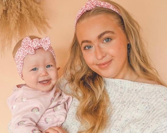 Matching Mom & Baby Headbands | Mum and Baby Matching Hair Bows| Mummy and Baby Twinning Headband Set | Gift for New Mum | Mothers Day Gift