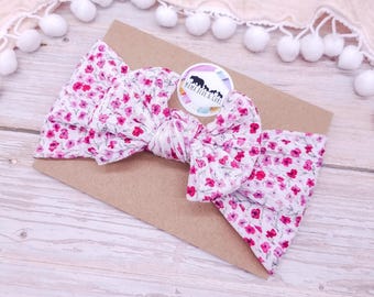 Baby Bow Headband, Newborn Hair Bow, Flower Girl Headband
