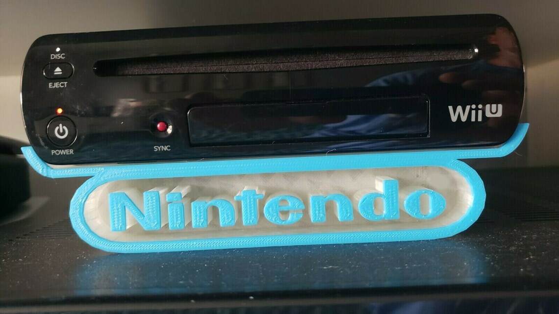 Nintendo Wii U Horizontal Display Stand With Nintendo Logo 3D Etsy