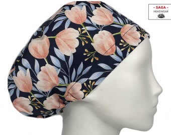 Euro Surgical scrub caps Surgery bonnet Floral hats