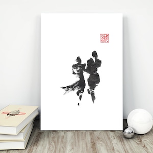 Ever after sumi-e ink painting