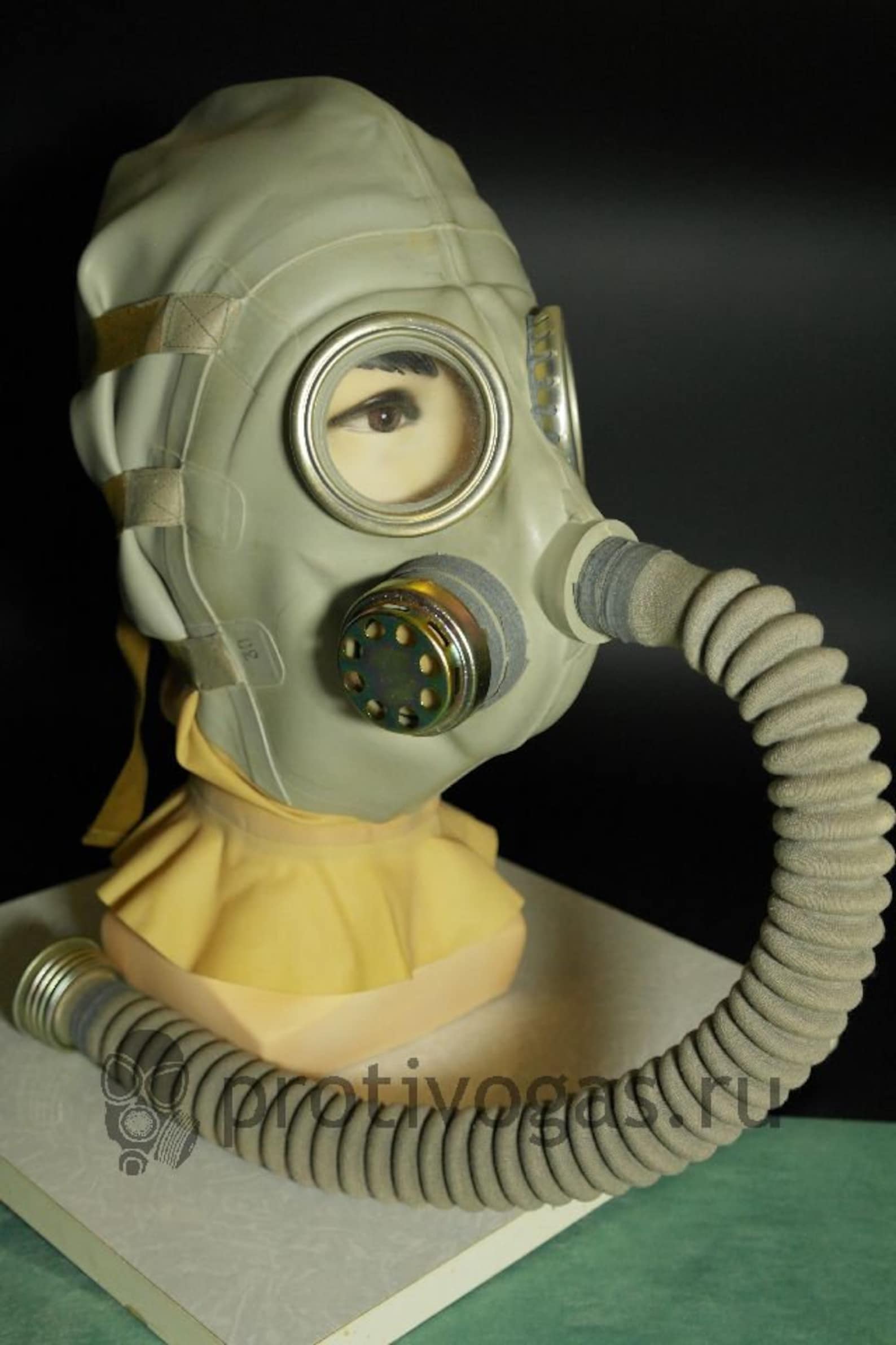 Vintage Soviet Russian USSR Military Gas Mask Head Wound Army | Etsy