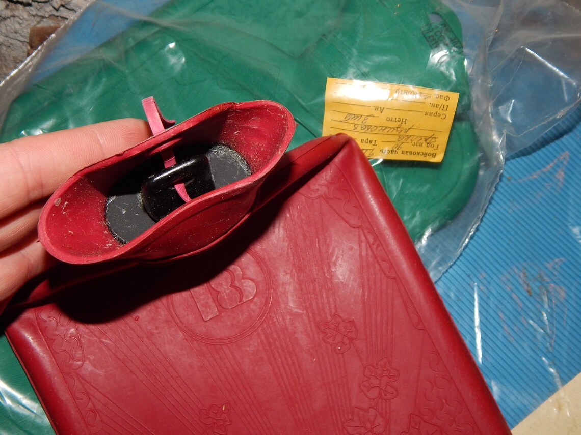 Vintage USSR Esmarch Rubber Hot Water Bottle Natural Rubber Etsy