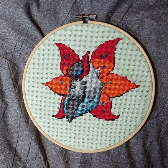 Pokemon Volcarona Cross Stitch Pattern - Etsy