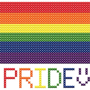 Pride Flag Cross Stitch Pattern