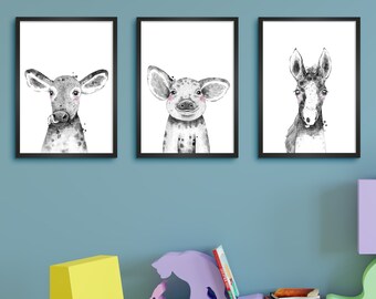 Items Similar To Farm Nursery Art Baby Boy Decor Childrens Wall
