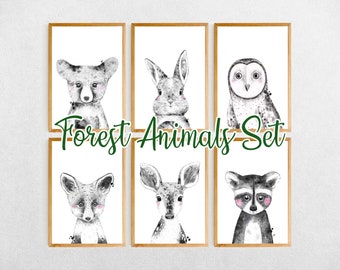Woodland Creatures Party Decoration Forest Animals Friends Banner Balloon Kits Woodland Holiday Animal Pine Tree Birthday Baby Shower Camping Party Supplies Decorations