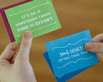 Growth Mindset Affirmation Cards for Kids – Printable